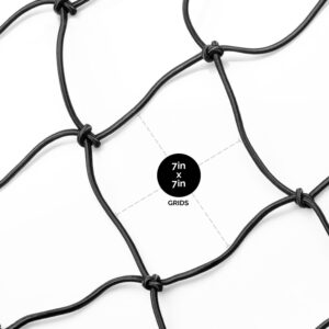 A black net with a circle on it.