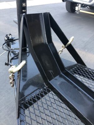 A close up of the handles on a black motorcycle.