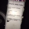 A white trailer with some instructions on it