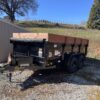 A trailer with two sides and one end of the trailer.