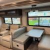 A view of the inside of a motorhome.