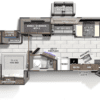 A floor plan of the interior of an rv.